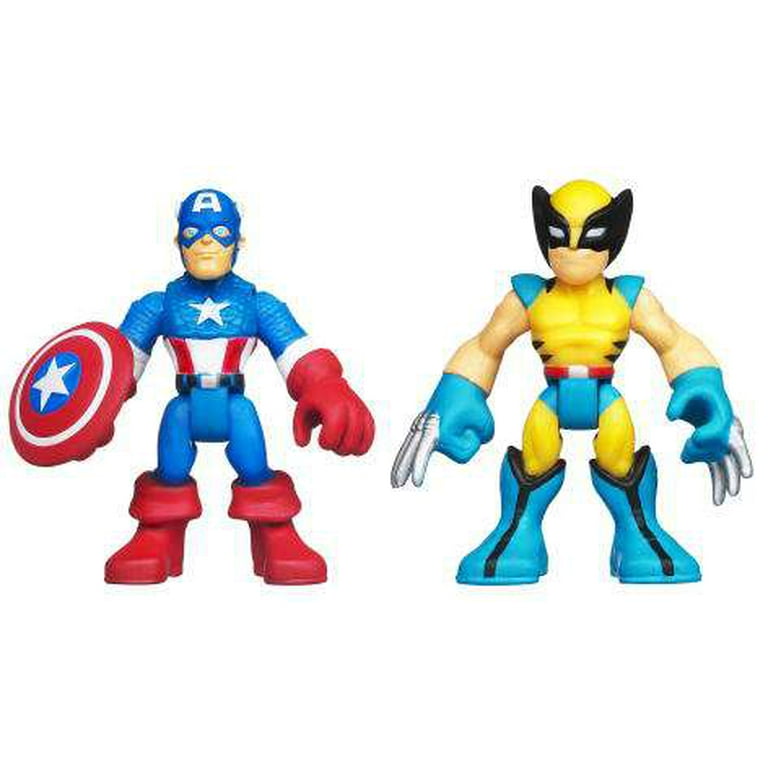 Marvel Super Hero Adventures Captain America & Wolverine Action