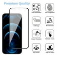 thumbnail image 2 of Apple iPhone 12 /6.1" Screen Protector 3D Carbon Fiber Full Coverage Soft Edge Tempered Glass Screen Protector [Edge to Edge Protection] Tempered Glass for iPhone 12 ,by Xpm, 2 of 8