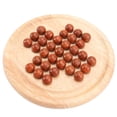 thumbnail image 1 of Mizh 1 juego de tablero de madera de Europa, ajedrez de una sola pieza, solitario, diamante, movimiento independiente, capacidad cognitiva, juguetes educativos clásicos, 1 of 3