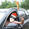 thumbnail image 6 of Shoreew 3Pcs Christmas Car Decorations Car Reindeer Antlers Red Nose Kit Festive Auto Accessories for Sedans Trucks, 6 of 6