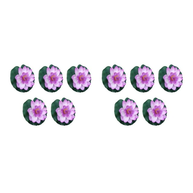 kurtrusly 5pieces Float Artificial Flower Wide Application Long-lasting Durability Easy light purple 2Set