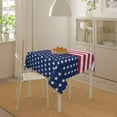 thumbnail image 5 of 4th of July Tablecloth 52x52 Inch Square Independence Day Patriotic Table Cloth Fabric Farmhouse American Flag Star Stripe Tablecloth Decorative for Picnic Party Holiday Home Indoor Outdoor, 5 of 6
