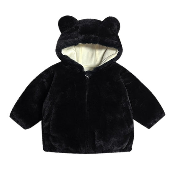LNMQLPDBS 12-18 Month Winter Coat Boys Size 8 Hoodie Kids Puffer Vest 18 Month Snowsuit Boys Toddler Boy Winter Clothes 5-6 Year Old Girl Clothes, Black 12-18 Months