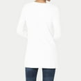 thumbnail image 5 of Women's Long Sleeve Basic Shirts V Neck Top Basic Stretch Cotton Relaxed Slim Fit T Shirt Outfits Workout, 5 of 8