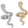thumbnail image 1 of Anillos De Modelado De Serpiente, Anillo De Dedo Con Apertura Ajustable, Anillo De Serpiente Abierto De Estilo Vintage Bohemio Unisex Para Hombres Y Mujeres, 2 Uds. seitruly AP005530-00, 1 of 6