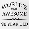 thumbnail image 2 of CafePress - World's Most Awesome 90 Year Old - Adjustable Unisex Printed Trucker Hat with Mesh Back, 2 of 10