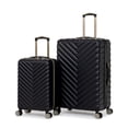 thumbnail image 1 of Kenneth Cole REACTION Madison Square Lightweight Hardside Chevron Expandable Spinner Luggage, Black, 2-Piece Set (20" & 28"), 1 of 1