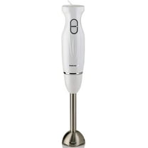 OVENTE Electric Immersion Hand Blender, 2 Mixing Speed w/ Stainless Steel Blades, White HS560W