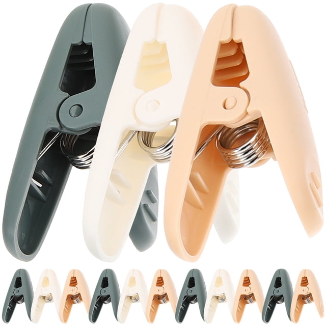 MasteelfCA 15Pcs Plastic Clothespins Multipurpose Laundry Clothes Pin Clothing Clips