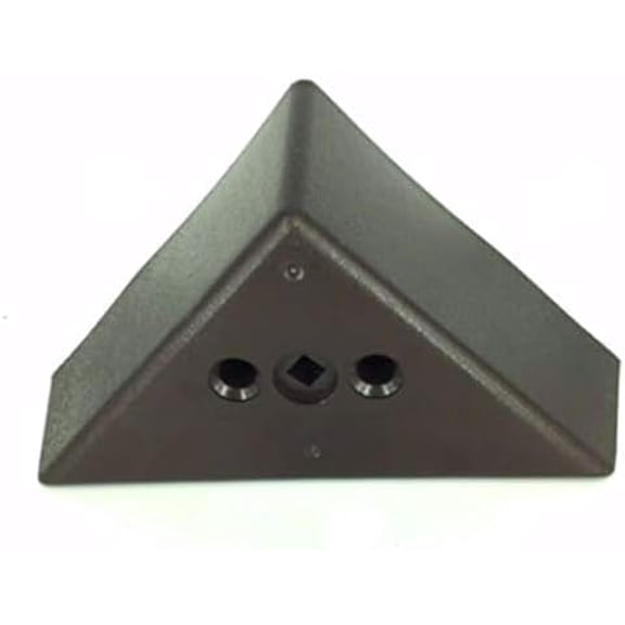 3" Tall Triangle Corner Sofa Legs, Brown Color, Set of 4, HDPE Plastic$$Home Decor, Kitchen, & Other