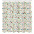 thumbnail image 3 of Ambesonne Floral Shower Curtain, Doodle Forest Habitat, 69"Wx84"L, Multicolor, 3 of 3