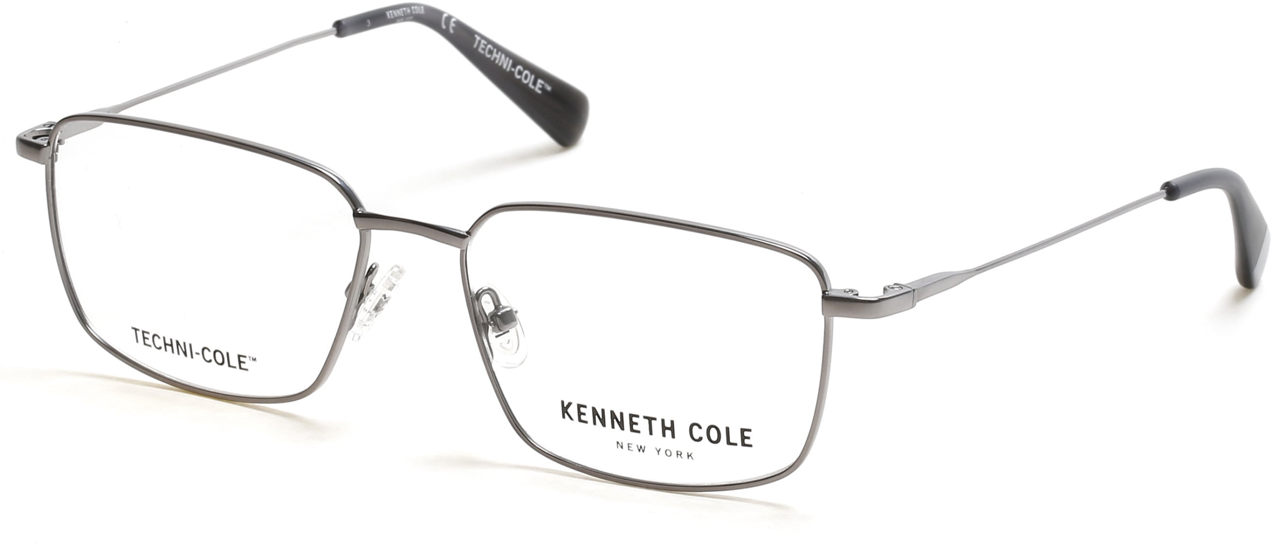 Montre Kenneth Cole New York KC1903 - Boîtier Gunmetal IP, Bracelet Cuir Noir, étanche, Mouvement Quartz