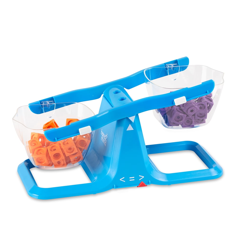hand2mind Blue Nestable Pan Balance, Balance Scale for Classroom (Set of 1)