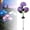 Purple, variant on Fairy Hydrangea Lights, Solar Garden Lights Outdoor, IP65 Waterproof Colorful LED Flower Light for Path Yard Walkway Patio Balcony Lawn, Hydrangea Artificial Flower (2, Purple)