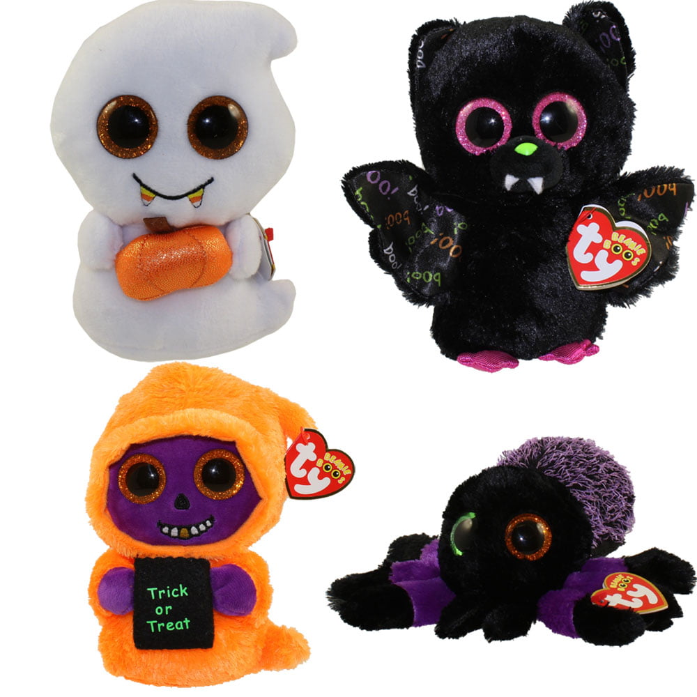 9"  Ghoulie; 6" Creeper; 5" Details about   Ty Beanie Boos Halloween Lot Spooky w tags Ballz 