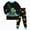 H517-Black, variant on Little Boys Girls Sleepwear Pajama Set 2 Piece Cotton Long Sleeve Print Top and Pants Soft Pjs Jammies Fall Winter 3 6 9 12 18 24 Months 2 3 4 5 6 7 8 9 Years(Grey,3-4 Y)