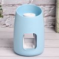 thumbnail image 4 of Yazoeia Automatic Toothpaste Squeezer Wall Mounted Toothpaste Squeezing Tool Bathroom Supply(Blue ) MR318-64671, 4 of 11