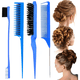 thumbnail image 1 of Kit Cepillos Y Peines Peinado Cabello Pinza Peluquería 4 Pzs, 1 of 7