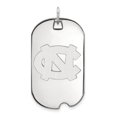 thumbnail image 1 of Solid 10k White Gold Official University of North Carolina Large Dog Tag Pendant Charm - 46mm x 24mm, 1 of 3