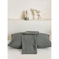 thumbnail image 7 of Move Over Dark Grey Pillowcases Queen, Soft Washed Microfiber Pillow Cover Set of 2, Solid Pattern, 2 Pack, 7 of 7