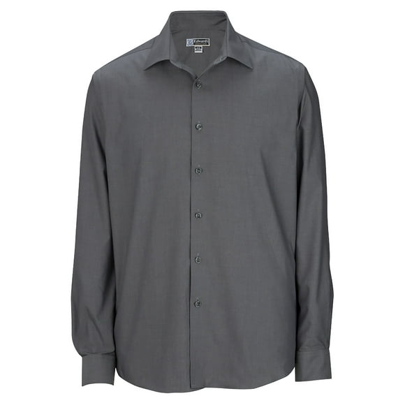 EDWARDS MEN'S OXFORD WRINKLE-FREE POINT COLLAR DRESS SHIRT
