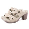 thumbnail image 4 of Siilsaa Women's Sandals Women's Recovery Walking Sandals for Women with Arch Support Summer Comfortable Slip On for Womans Beige,7, 4 of 5