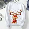 thumbnail image 5 of KANG Cute Deer Print Pullover Casual Crewneck Long Sleeve Holiday Soft Fashion Sweatshirt Top For Daily Wear, 5 of 5