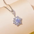 thumbnail image 4 of 3ct Waterdrop Moissanite Necklace Crafted On Genuine Sterling Silver, 4 of 5