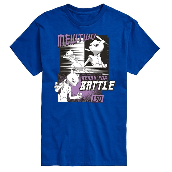 Pokémon - Mewtwo Ready For Battle - Men's Short Sleeve Graphic T-Shirt