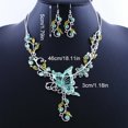 thumbnail image 2 of Necklace Earrings Set Butterfly Fashion Wedding Necklace Rhinestone Earrings, 2 of 10
