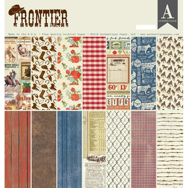 Authentique Collection Kit 12"X12"-Frontière