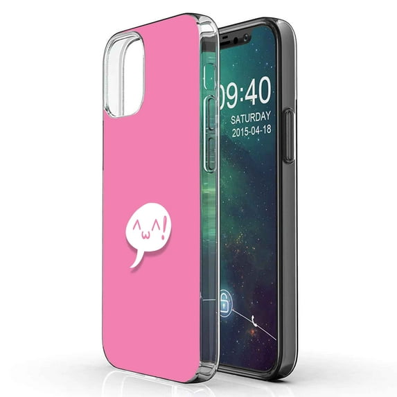 TalkingCase Slim Phone Case Compatible for Apple iPhone 12 Mini, Fun Speech Balloon Print, Lightweight,Flexible,Soft, USA