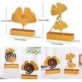 thumbnail image 2 of Estante para mosquitos de 2 piezas (modelo de hoja de Ginkgo), estante para mosquitos de metal duradero Quemador de mosquitos Estante en espiral para mosquitos para el hogar y el jardín al aire libre, 2 of 5