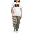 thumbnail image 4 of CafePress - Ferret Love Pajamas - Women's Short Sleeve Print T-Shirt and Pants Light Cotton Pajama Set, 4 of 7