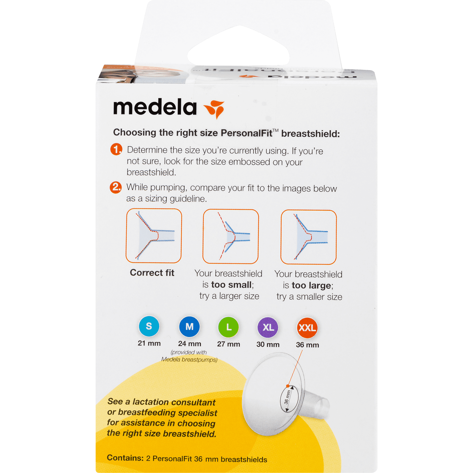 Medela Hands-Free Breast Shields 27mm x2