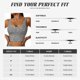 thumbnail image 5 of Fotbe Black And White Houndstooth Sujetador Deportivo Largo sin Aros para Mujer con Almohadillas y Soporte Medio, Transpirable y Absorbente, Camiseta Tipo Chaleco o Tank Top-Large, 5 of 8