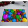 thumbnail image 2 of PKQWTM Colorful Party Balloon Dozens Of Balloons Kitchen Dining Table Mats Placemats Size 12x18 Inches, Set of 2 Pieces, 2 of 2