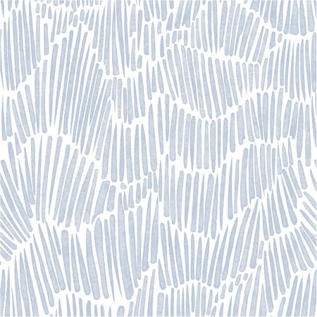 Blue Striped Modern Wallpaper Peel and Stick Wallpaper Boho 17.3 ×393 Removable Self Adhesive Wall Paper for Bedroom Waterproof Blue and White Contact Paper for Home Decor Vinyl