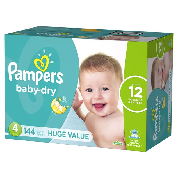 Golf Aap Beenmerg Pampers Baby-Dry Diapers Size 4 144 Count - Walmart.com