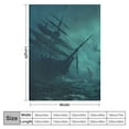 thumbnail image 4 of Orinice Shark Theme Warm Lightweight Blanket Soft Fleece Throw Blanket for All Seasons - Excellent Hand Feel, Living Room Sofa Decor, Cow Gifts - Multiple Sizes Available 50x60in, 4 of 6
