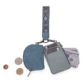 thumbnail image 4 of Wrangler Aztec Keychain Wristlet Wallets for Women Western Dual Pouch Wristlet Credit Card Holder Wallet with Zipper Pocket, Aztec-Jean, 4 of 8