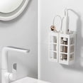 thumbnail image 3 of Organizador de pared para herramientas de peluquería con estante de almacenamiento resistente al calor para secador de pelo y rizador., 3 of 5