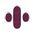thumbnail image 5 of Better Trends SS-3PCB2472BU 24 x 72 in. Ensemble de Tapis de Tresse de Pays Réversible - Bourgogne Solide - 3 Pièces, 5 of 5