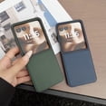 thumbnail image 2 of Decase Shockproof PU Leather Phone Case Compatible with Motorola Razr+ 2024, Textured Lychee Grain Hard PC Back Cover, Slim Fit Anti-Scratch Protective Shell for Women & Men,Green, 2 of 5