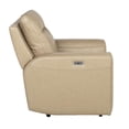 thumbnail image 4 of Bowery Hill Mid-Century Beige Sand Leather Power Reclining Chair, 4 of 5