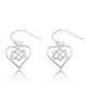 thumbnail image 1 of Aretes Colgantes de Corazón Celta Irlandés para Adolescentes en Plata Esterlina (0.59in), 1 of 1