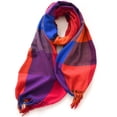 thumbnail image 1 of Bufanda de Cachemira para Mujer, Bufanda a Cuadros de Colores Grandes, Bufanda cálida para Invierno, Bufanda de Lana para Mujer, Bufandas a Cuadros de Invierno con Sensación de Cachemira par, 1 of 5