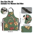 thumbnail image 3 of Yayeee Chief Kitchen Apron with Pockets for Cooking Water Resistant Unisex Adjustable Neck Strap, Yellow Christmas Gingerbread, 3 of 7