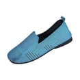 thumbnail image 2 of Bkhluea Women Breathable Knit Slip-On Flats Lightweight Comfortable Footwear For Daily Travel Outdoor Activities, 2 of 7