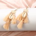thumbnail image 5 of ATTOE Trendy Bohemian Women Lady Exquisite Tassel Dangle Shell Earrings Ear Studs-0813, 5 of 5